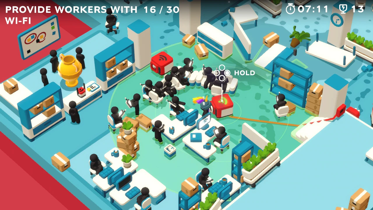 Stacked Wifi A Bunch of workers stacked on top of each other getting wifi