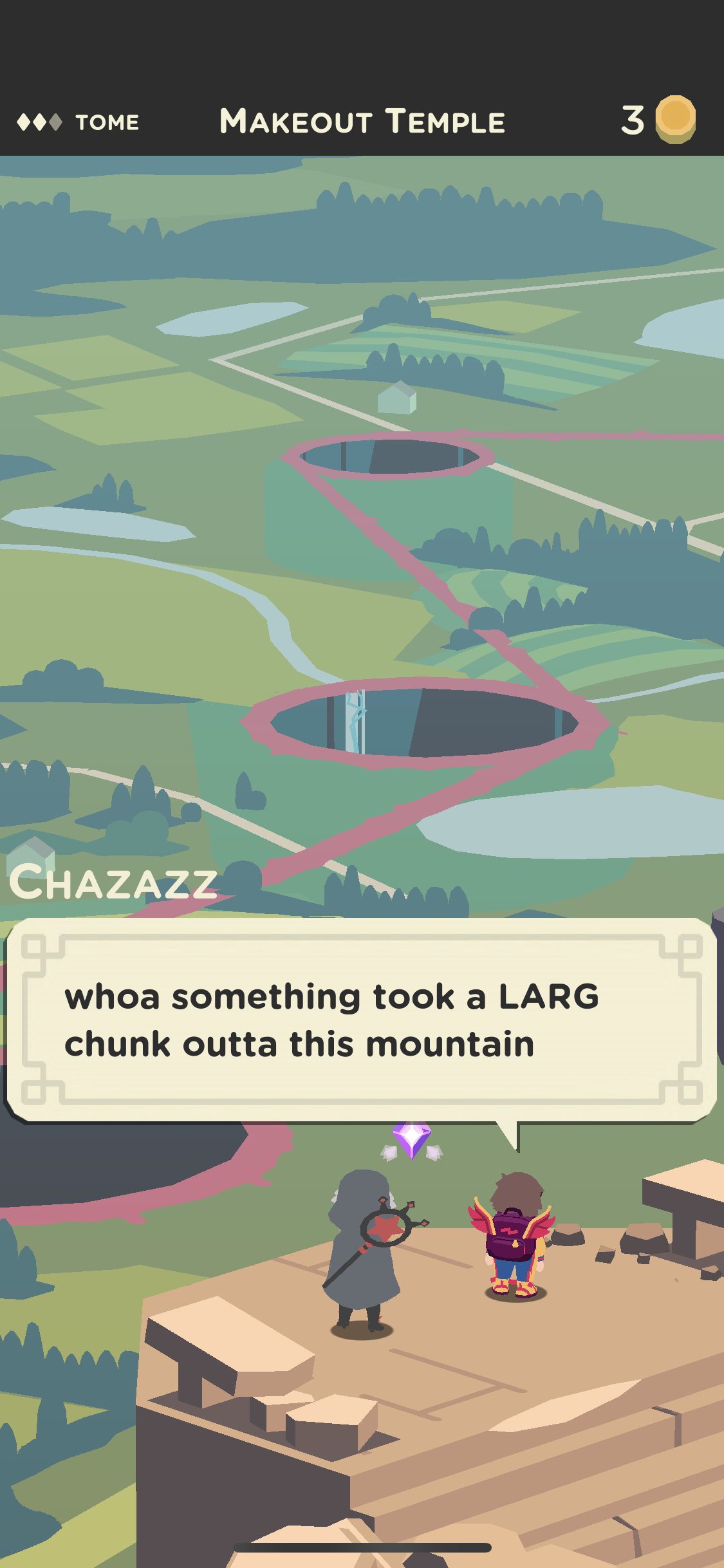 Characters discuss the issues the world faces.